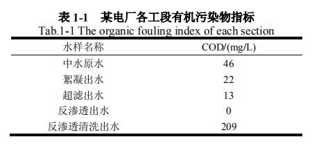 中水脱盐处理系统的反渗透工艺